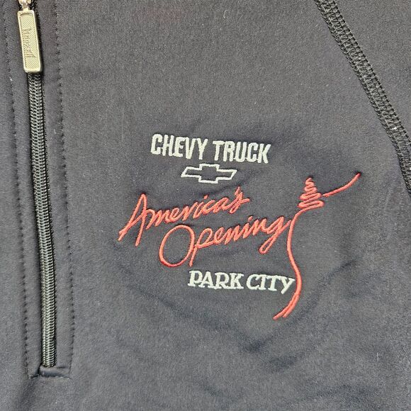Marker Chevy Truck America's Opening Shirt Men 2XL Polartec Long Sleeves 1/4 Zip - Picture 2 of 10